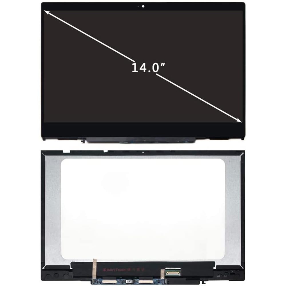 NBPCLCD HP Pavilion X360 14in screen assembly ready for replacement, supports sharp 1080p visuals.