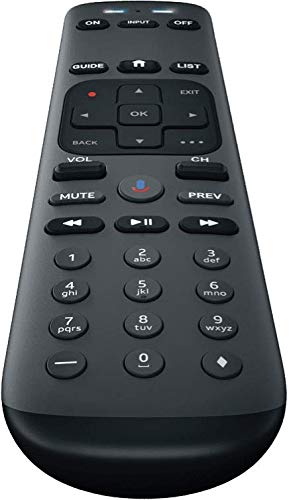 NBS AT&T TV Now remote close-up of navigation buttons for precision.