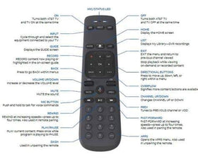 NBS AT&T TV Now voice remote in use for hands-free search.