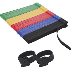NBTORCH 200pcs multicolor reusable cable ties for tidy home cable organization.