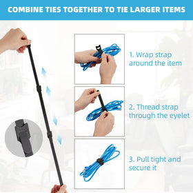 NBTORCH-tested 63lbs capacity ensures reliable bundles for moderate loads