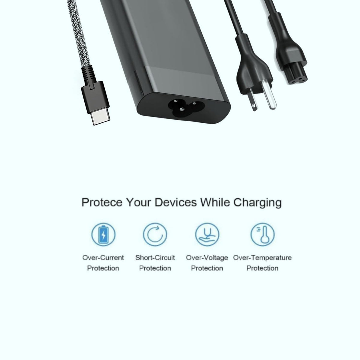 NDWQGFS 90W USB-C charger compact travel kit ideal for trips.