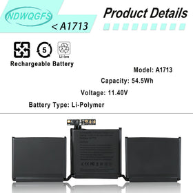 NDWQGFS battery top label closeup showing specs for easy model verification