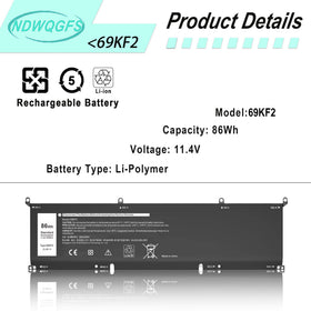 NDWQGFS close-up of cell label highlighting capacity and safety features