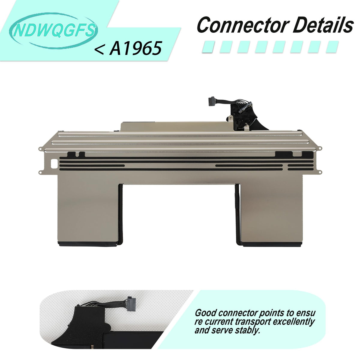 NDWQGFS connector and flex cable detail for secure installation and reliable connection