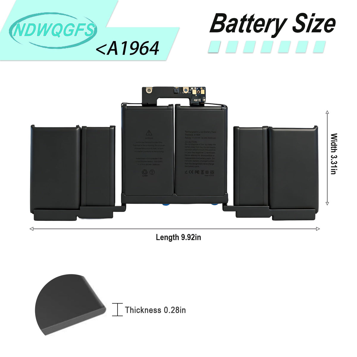 NDWQGFS connector detail for exact MacBook Pro fit and easy install