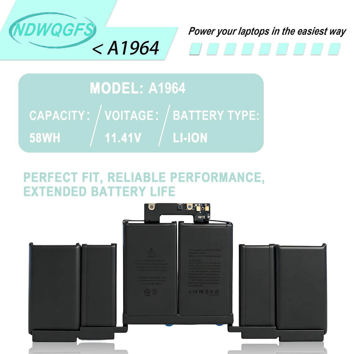 NDWQGFS label and specs sticker confirming capacity and safety certifications