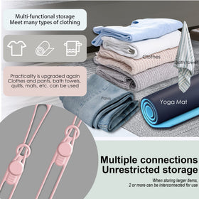 Nearockle pink travel cable ties compactly secure cords on the go.