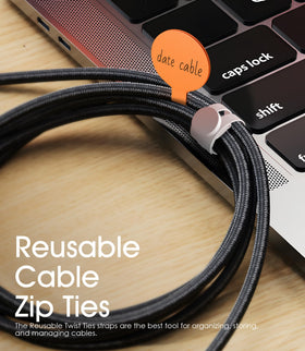 Nearockle travel-friendly kit keeps electronics cables neat on the go.