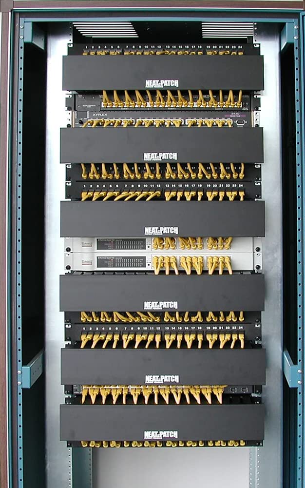 NEAT-PATCH compact unit fits 2U racks for efficient cable organization