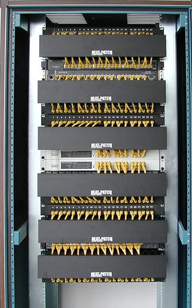 NEAT-PATCH compact unit fits 2U racks for efficient cable organization