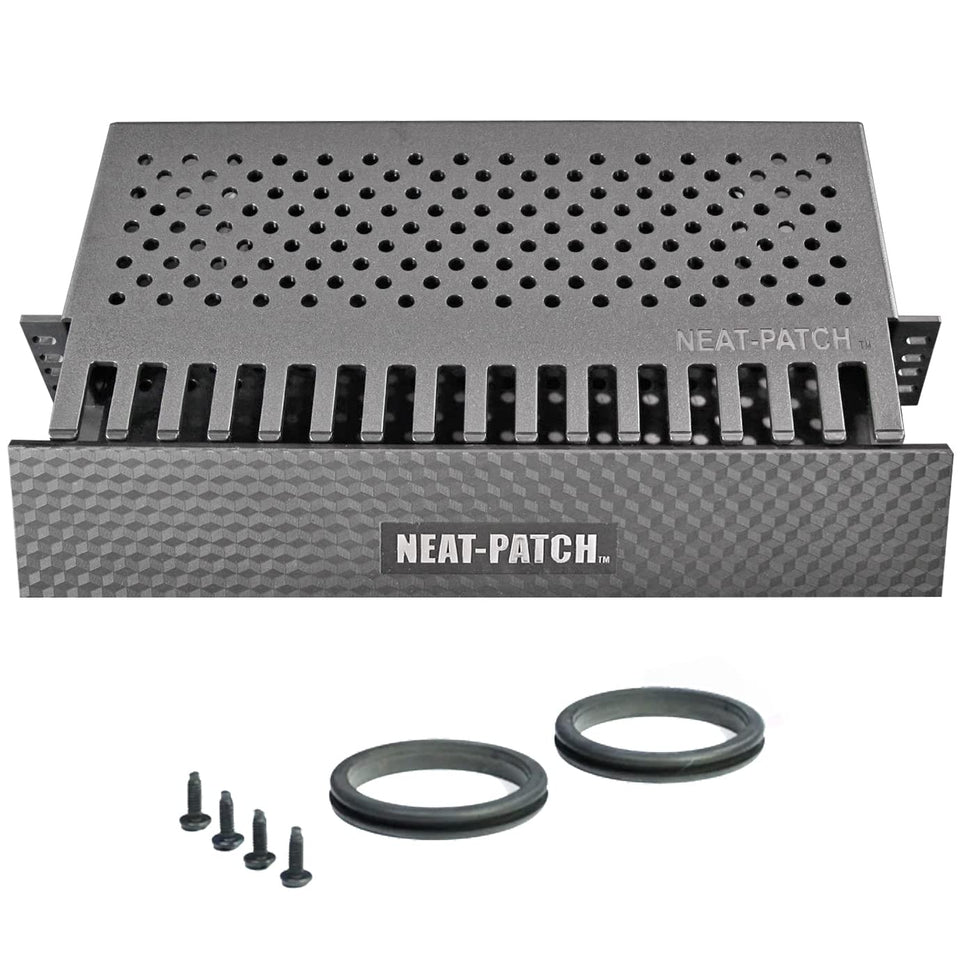 NEAT-PATCH cable management unit 3-pack top view for easy rack access