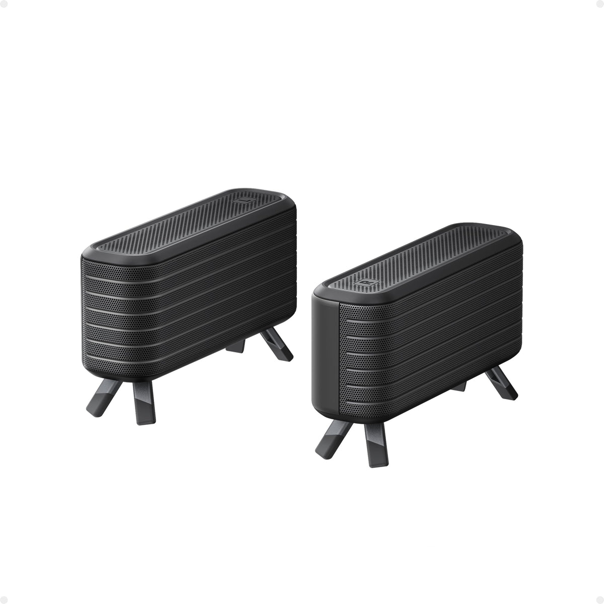 NEBULA Wireless Satellite Speaker front view for a compact 2-pack setup.