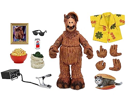 NECA ALF wearing Hawaiian shirt in pose showcasing wardrobe versatility