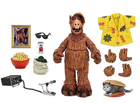 NECA ALF wearing Hawaiian shirt in pose showcasing wardrobe versatility