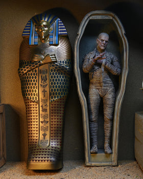 NECA closed-box packaging protecting accessories and preserving collectors' value