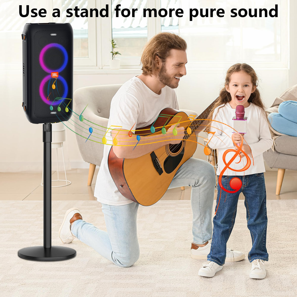 Neeotyy speaker stand easy-assembly with hardware and instructions