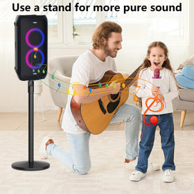 Neeotyy speaker stand easy-assembly with hardware and instructions