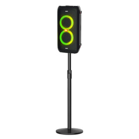 Neeotyy speaker stand top cap secures JBL Partybox for stable elevation