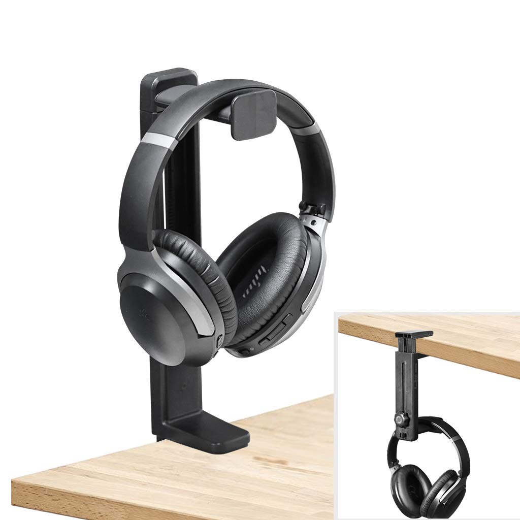 NEETTO HS906 under-desk hanger keeps headphones tidy and accessible.