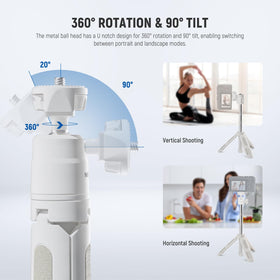 NEEWER Basics 360-rotation ball head for versatile angle options.