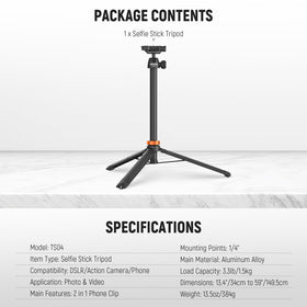 Nonslip feet keep the setup stable on varied surfaces.
