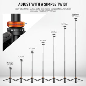 Phone holder clip fits many devices for quick mobile filming.