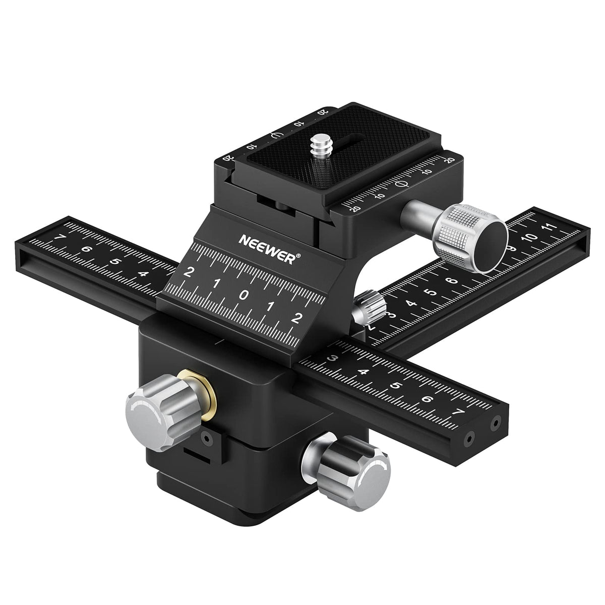 NEEWER rail front view showing compact build and portability benefit