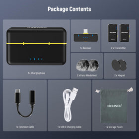 NEEWER KM15 OTG compatibility enables use with iPhone and Android devices.