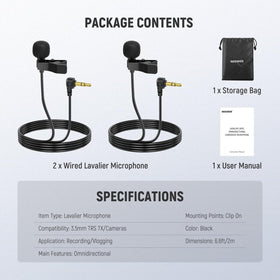 NEEWER on-the-go vlogging setup for interviews.