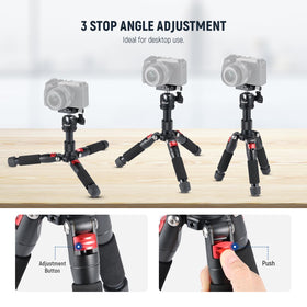 NEEWER phone holder with iPhone mounted for secure smartphone recording