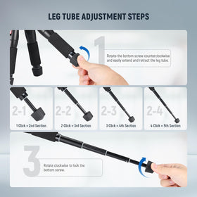NEEWER quick release plate with 1/4" screw for fast camera attachment benefit