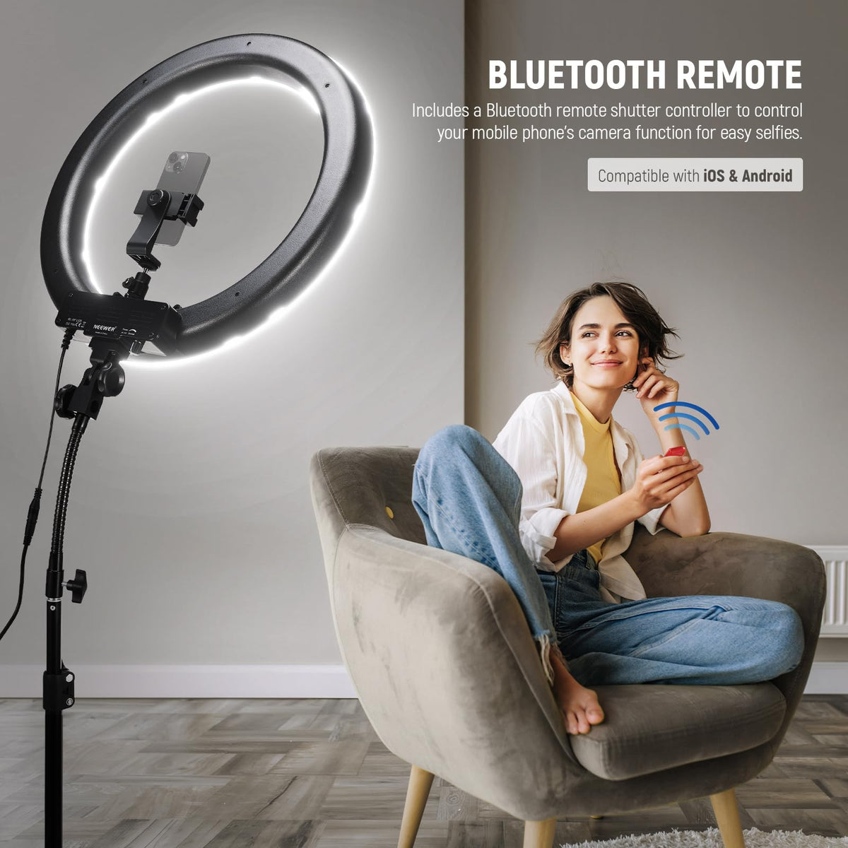 NEEWER Universal power adapter for reliable on-location lighting.