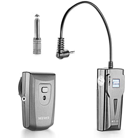 Neewer RT-16 front view showing transmitter and receiver, reliable remote firing