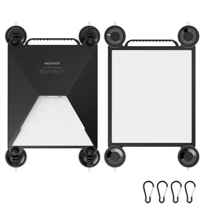 NEEWER ST91 front view showing case and mounted Starlink Mini, offering stable attachment