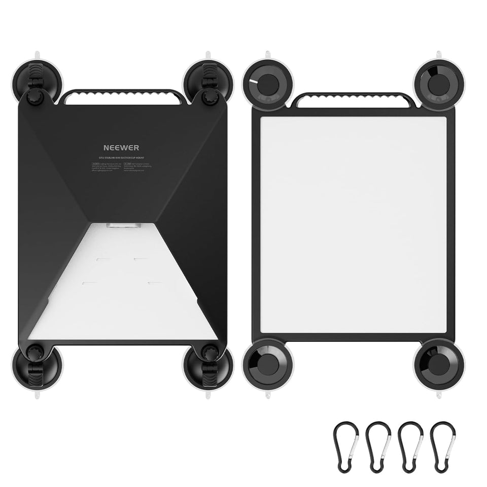 NEEWER ST91 front view showing case and mounted Starlink Mini, offering stable attachment