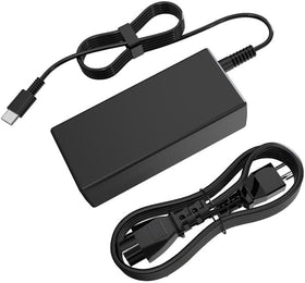 NEFEKAHE 65W USB-C laptop charger with integrated cord enables fast charging anywhere.