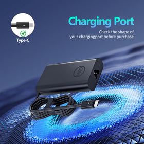 NEGENTTREN 65W USB-C charger for Dell XPS 13 compatible with USB-C PD charging