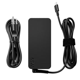 NEGENTTREN 65W USB-C charger front view powering Lenovo laptop quickly.