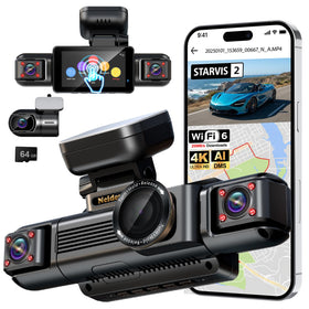 Neideso N300Pro front camera captures crisp 4K video for clear road details and plates