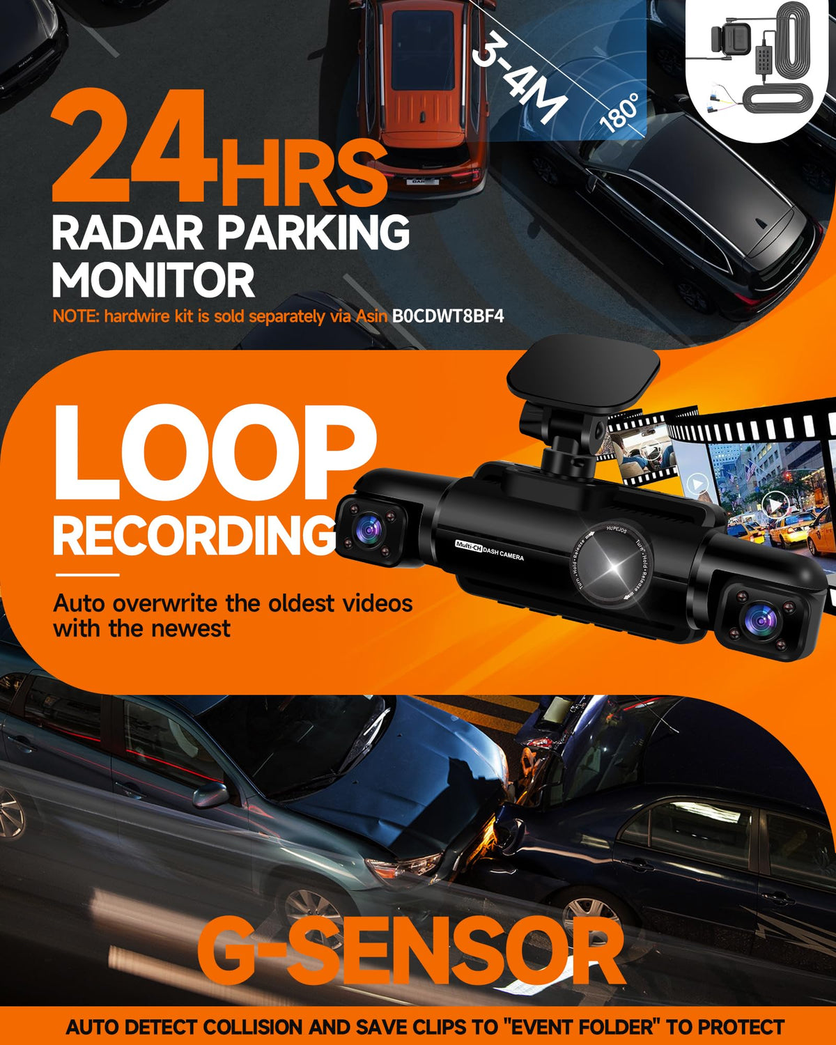 Neideso N700 4-channel setup enables 360-degree coverage across vehicle sides