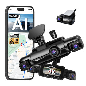 Neideso N900 front 4K camera captures sharp daytime footage and readable license plates.