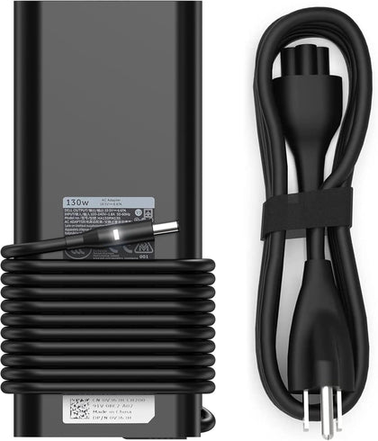 NELEBUTO 130W Dell XPS adapter front view, reliable power for daily use