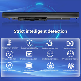 Brand label visible on battery for easy identification