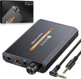 Neoteck amplifier shows 16-600 ohm impedance compatibility for diverse headphones.