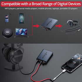 Neoteck connected to phone in pocket for louder portable listening