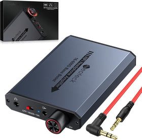 Neoteck front view showing jack and power with improved sound clarity
