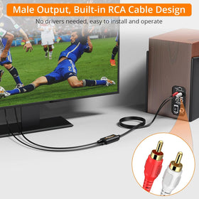 Neoteck compact DAC helps minimize clutter with integrated cable.