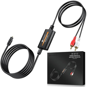 Neoteck SPDIF to RCA DAC with 7ft cable for cleaner digital-to-analog audio.
