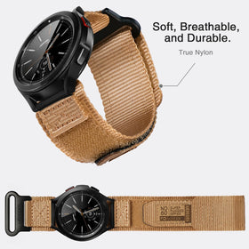 Nereides band stainless steel clasp provides durable, secure attachment.